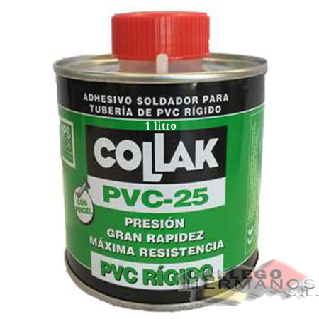 ADHESIVO COLLAK PVC-25 T/PINCEL 1000ML.